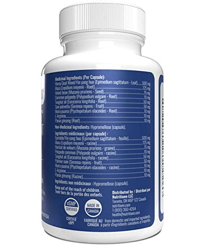 Horny Goat Weed by Nutritionn - Enhanced Formula With Maca & More - Premium Natural Health Supplement