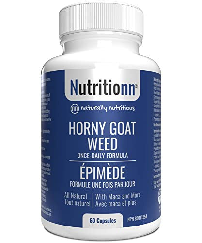 Horny Goat Weed by Nutritionn - Enhanced Formula With Maca & More - Premium Natural Health Supplement